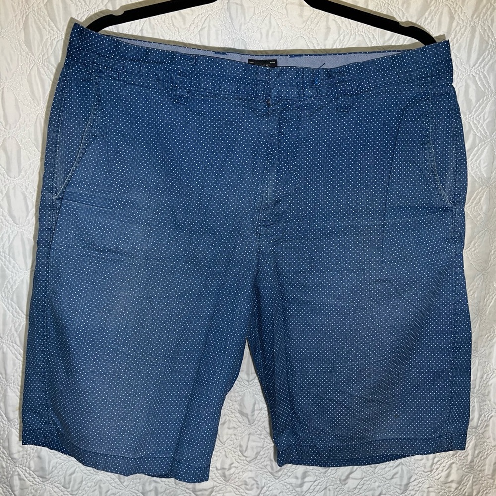 JCREW Blue Shorts with White Dots